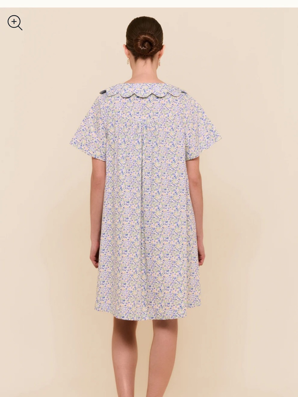 Piyama Cotton Penelope Scalloped Collar Floral Lounge Dress XXL NWOT - Picture 8 of 13
